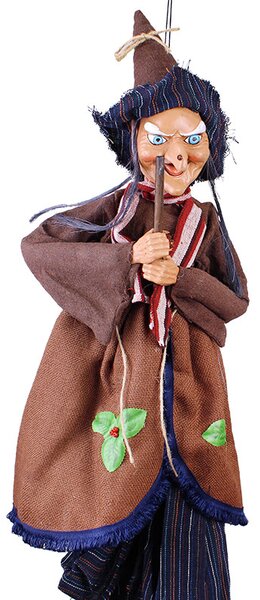 Veľká striga na metle 110cm (Dekorácia na halloween)