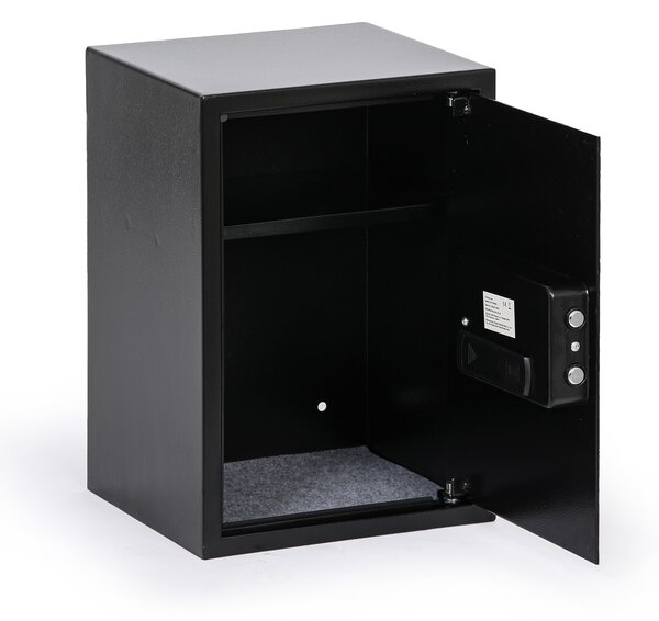 Nábytkový sejf s elektronickým zámkom a čítačkou odtlačkov prstov, 500 x 350 x 310 mm