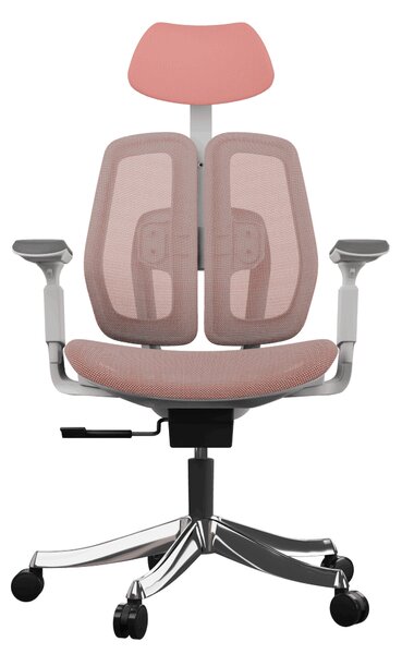 Ergonomická kancelárska stolička Liftor Active, ružová (sieťovina)