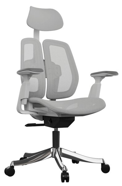 Ergonomická kancelárska stolička Liftor Active, svetlosivá (sieťovina)
