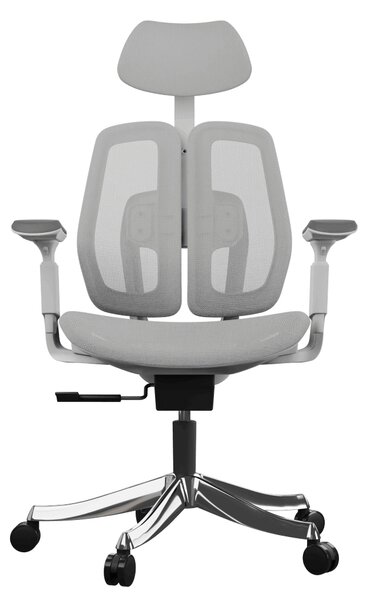 Ergonomická kancelárska stolička Liftor Active, svetlosivá (sieťovina)