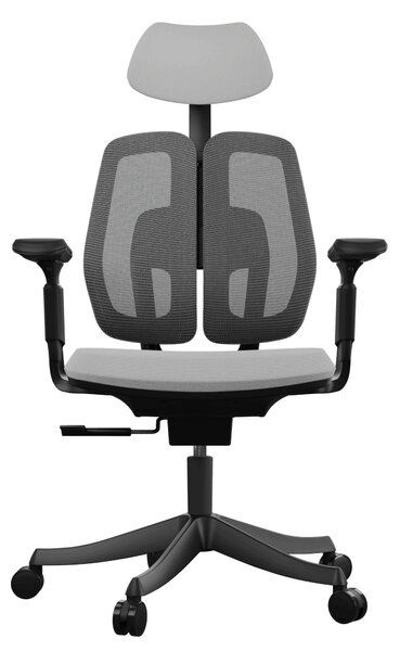 Ergonomická kancelárska stolička Liftor Active, sivá (textil + sieťovina)