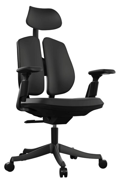 Ergonomická kancelárska stolička Liftor Active, čierna (pravá koža)