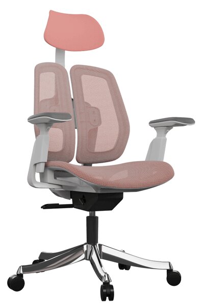 Ergonomická kancelárska stolička Liftor Active, ružová (sieťovina)