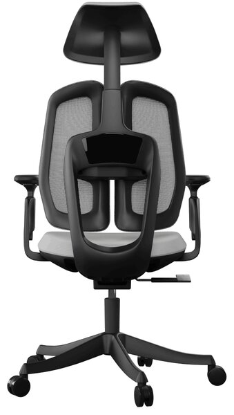 Ergonomická kancelárska stolička Liftor Active, sivá (textil + sieťovina)