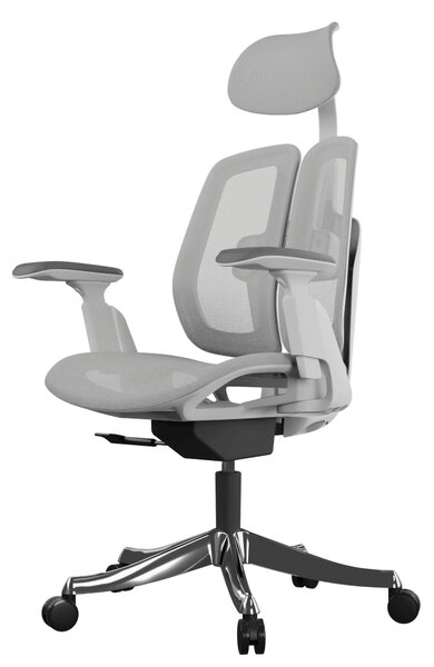 Ergonomická kancelárska stolička Liftor Active, svetlosivá (sieťovina)