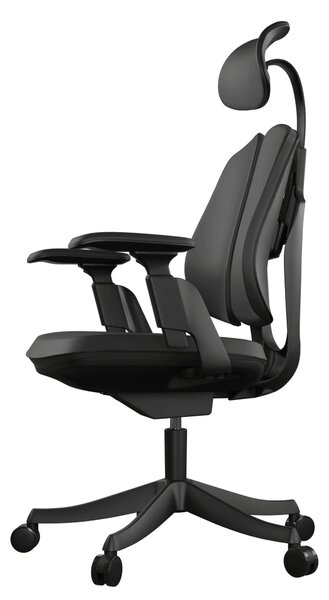 Ergonomická kancelárska stolička Liftor Active, čierna (pravá koža)
