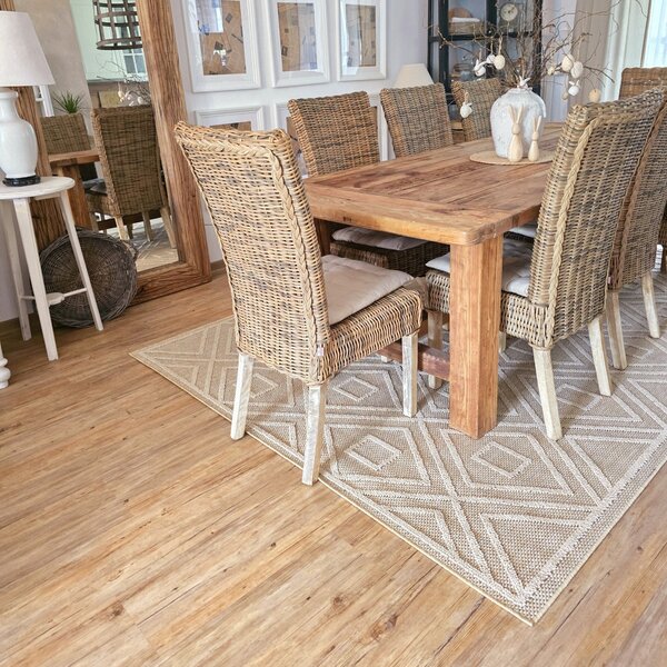 Ayyildiz , Kusový koberec Patara 4956 Beige – na von aj na doma, 80x150, béžová, chodba / predsieň