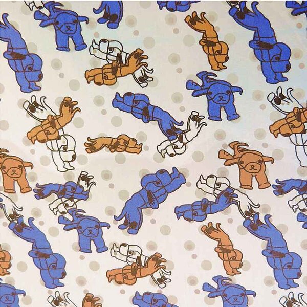 Bavlnená tkanina Látka Psík (Metrový textil, metráž bavlnená látka)