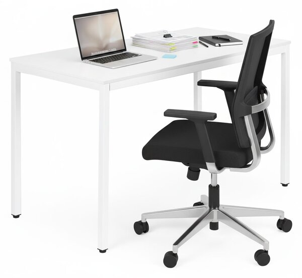 ModernHome Jedálenský kuchynský stôl pre 4-5 osôb počítačový stôl 120x60 cm biely
