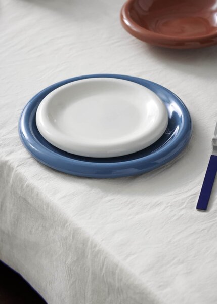 Tanier Barro Plate Off-white Ø 18 cm – set 2 ks