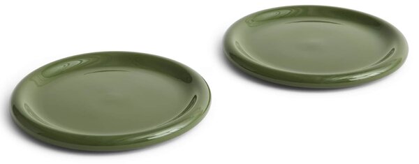 Tanier Barro Plate Green Ø 24 cm – sada 2 ks