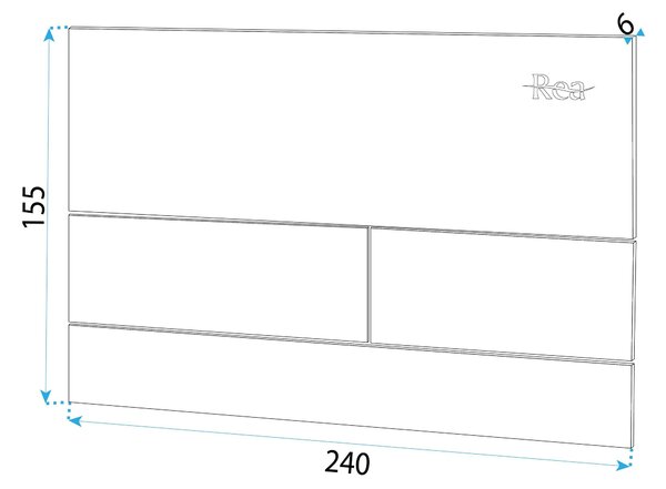 Rea Rea, Ovládacie tlačidlo k podomietkovým systémom WC T-Steel, medená matná, REA-E0053