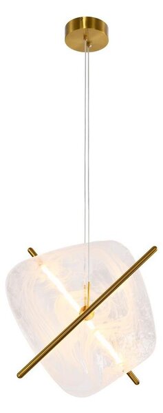 LED luster na lanku RELAX LED/15W/230V zlatá/biela