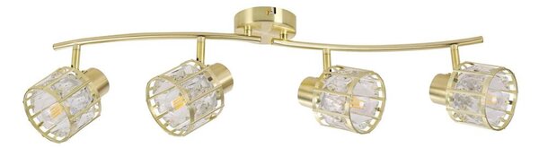Prisadený luster ZAHARA 4xE27/10W/230V zlatý