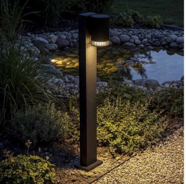 Kanlux 46204 - Vonkajšie svietidlo RADILO 1xGU10/11W/230V 50 cm IP44 čierna