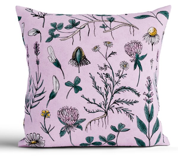 Bavlnená obliečka na vankúš Renforcé 40 × 40 cm - Herbár staroružový