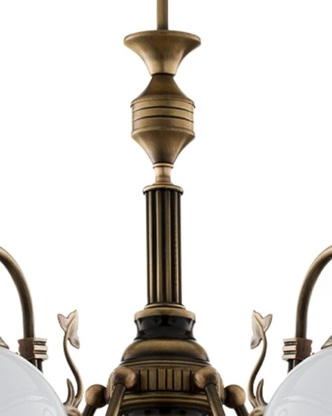 Brilagi - Luster na tyči TAURUS 5xE27/15W/230V priemer 70 cm bronz
