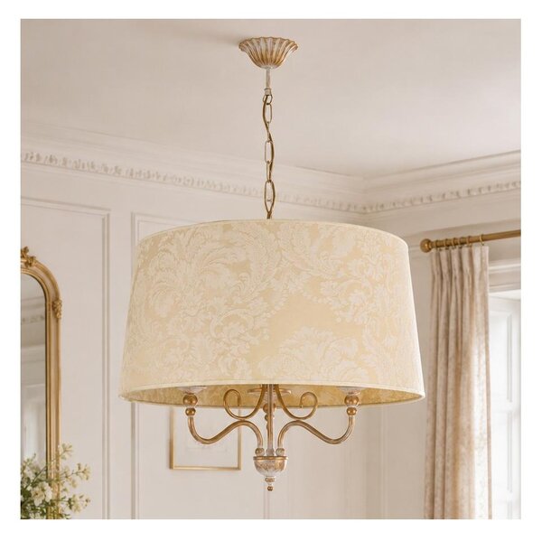 Brilagi - Luster na reťazi SONIA 3xE27/15W/230V pr. 56 cm krémová/patina