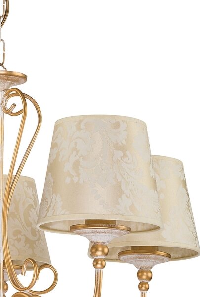 Brilagi - Luster na reťazi SONIA 5xE27/15W/230V pr. 64 cm krémová/patina