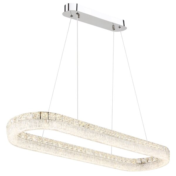 Globo 67387-40 - LED stmievateľný luster na lanku LAUREL 40W/230V číra+DO