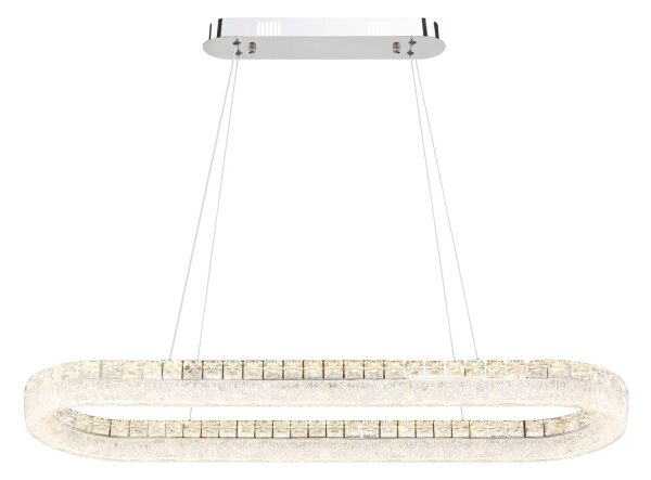 Globo 67387-40 - LED stmievateľný luster na lanku LAUREL 40W/230V číra+DO