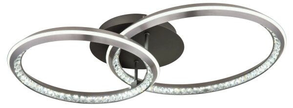 Globo 67329-50 - LED stmievateľné stropné svietidlo ALAINA 50W/230V 2700-6000K 50x75 cm + diaľkový ovládač