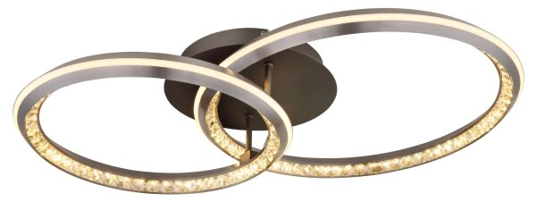 Globo 67329-50 - LED stmievateľné stropné svietidlo ALAINA 50W/230V 2700-6000K 50x75 cm + diaľkový ovládač