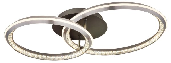 Globo 67329-50 - LED stmievateľné stropné svietidlo ALAINA 50W/230V 2700-6000K 50x75 cm + diaľkový ovládač