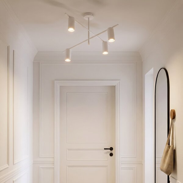 Stropné Lampa Lindby, Marilou, stmievateľné, Biela, Obývacia izba, Kov, Moderný