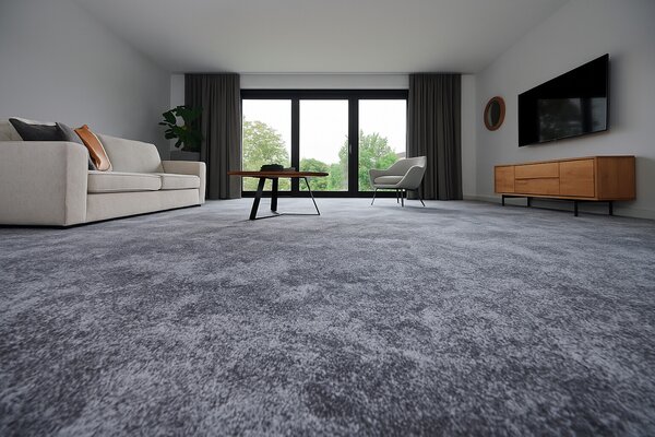Spoltex , Metrážny koberec Milano 95 šedý, na mieru, šíře 4m,5m, šedá, filc, detská izba