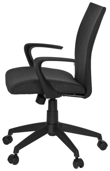 OTOČNÁ STOLIČKA, plochá tkanina, čierna MID.YOU - Online Only kancelárie, Online Only