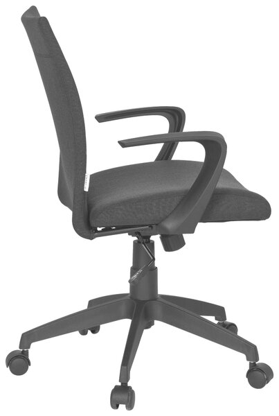 OTOČNÁ STOLIČKA, plochá tkanina, čierna MID.YOU - Online Only kancelárie, Online Only
