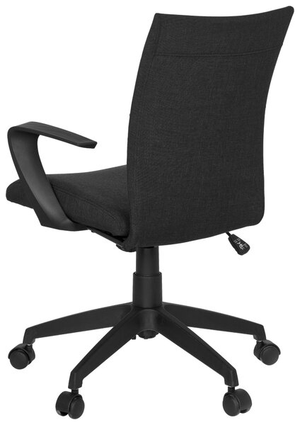 OTOČNÁ STOLIČKA, plochá tkanina, čierna MID.YOU - Online Only kancelárie, Online Only