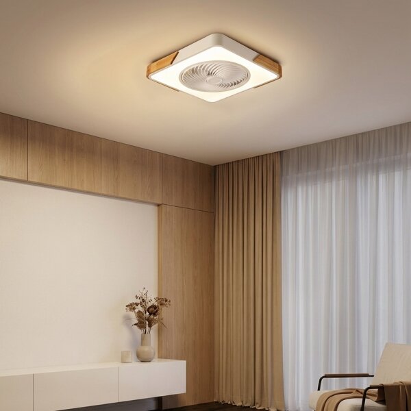 Brilagi-LED stmievateľné svietidlo s ventilátorom LED/30W/230V 3000-6500K biela/dub + diaľkové ovládanie