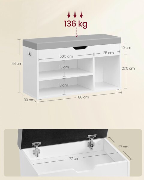 LAVICA DO PREDSIENE, 80/44/30 cm Boxxx - Skrine, Online Only