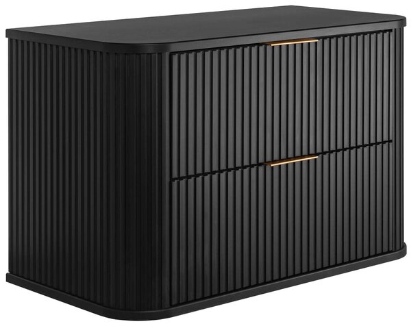 Skrinka pod umývadlo ELEGANCE Black | 80 cm