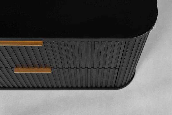 Skrinka pod umývadlo ELEGANCE Black | 80 cm