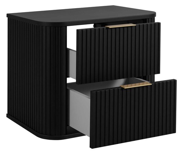 Skrinka pod umývadlo ELEGANCE Black | 60 cm