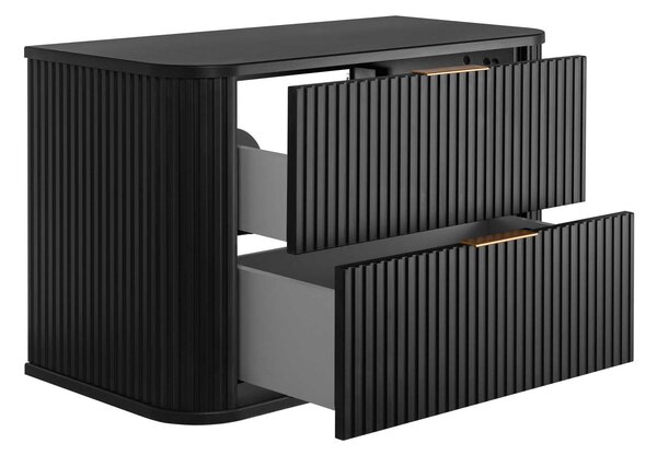 Skrinka pod umývadlo ELEGANCE Black | 80 cm