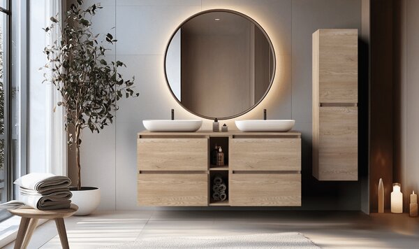 Skrinka pod umývadlo SIMPLE Light oak | 80 cm