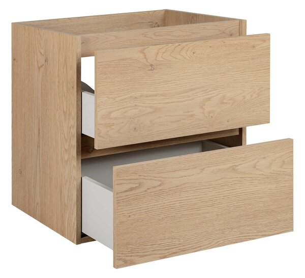 Skrinka pod umývadlo s doskou SIMPLE Light oak D60/1 | 60 cm