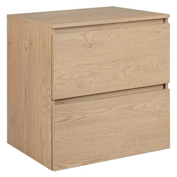 Skrinka pod umývadlo s doskou SIMPLE Light oak D60/1 | 60 cm