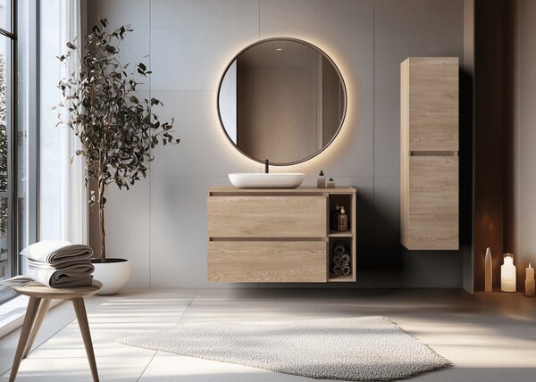 Skrinka pod umývadlo SIMPLE Light oak | 80 cm