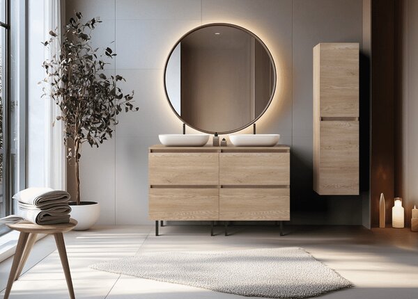 Skrinka pod umývadlo SIMPLE Light oak | 80 cm