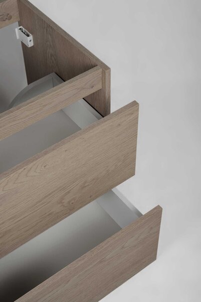 Skrinka pod umývadlo SIMPLE Dark oak | 60 cm