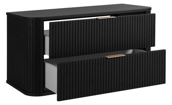 Skrinka pod umývadlo ELEGANCE Black | 100 cm