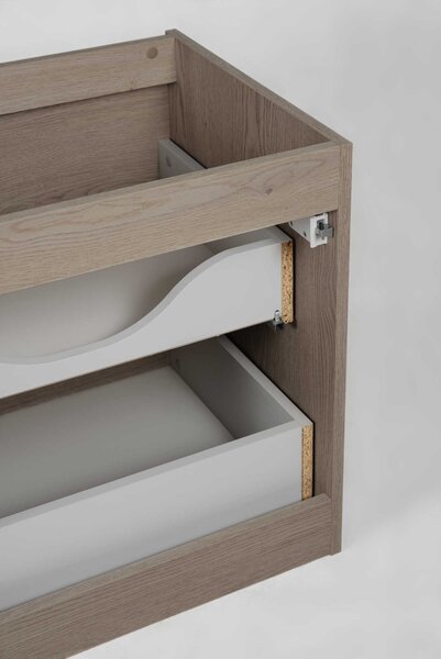 Skrinka pod umývadlo SIMPLE Dark oak | 60 cm