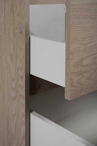 Skrinka pod umývadlo SIMPLE Dark oak | 60 cm