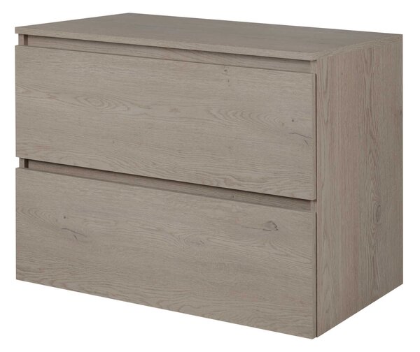 Skrinka pod umývadlo SIMPLE Dark oak | 80 cm